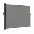 Boční výsuvná markýza 300 × 160 cm, antracitová/černá